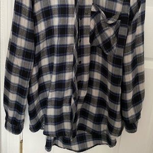 BDG Blue and Black Flannel